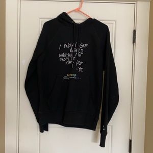 Hand painted custom Kanye West hoodie